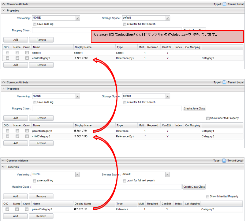 detailview linkproperty category