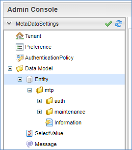 operationadminconsole metadatasettings