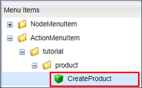 menu savecreateproduct