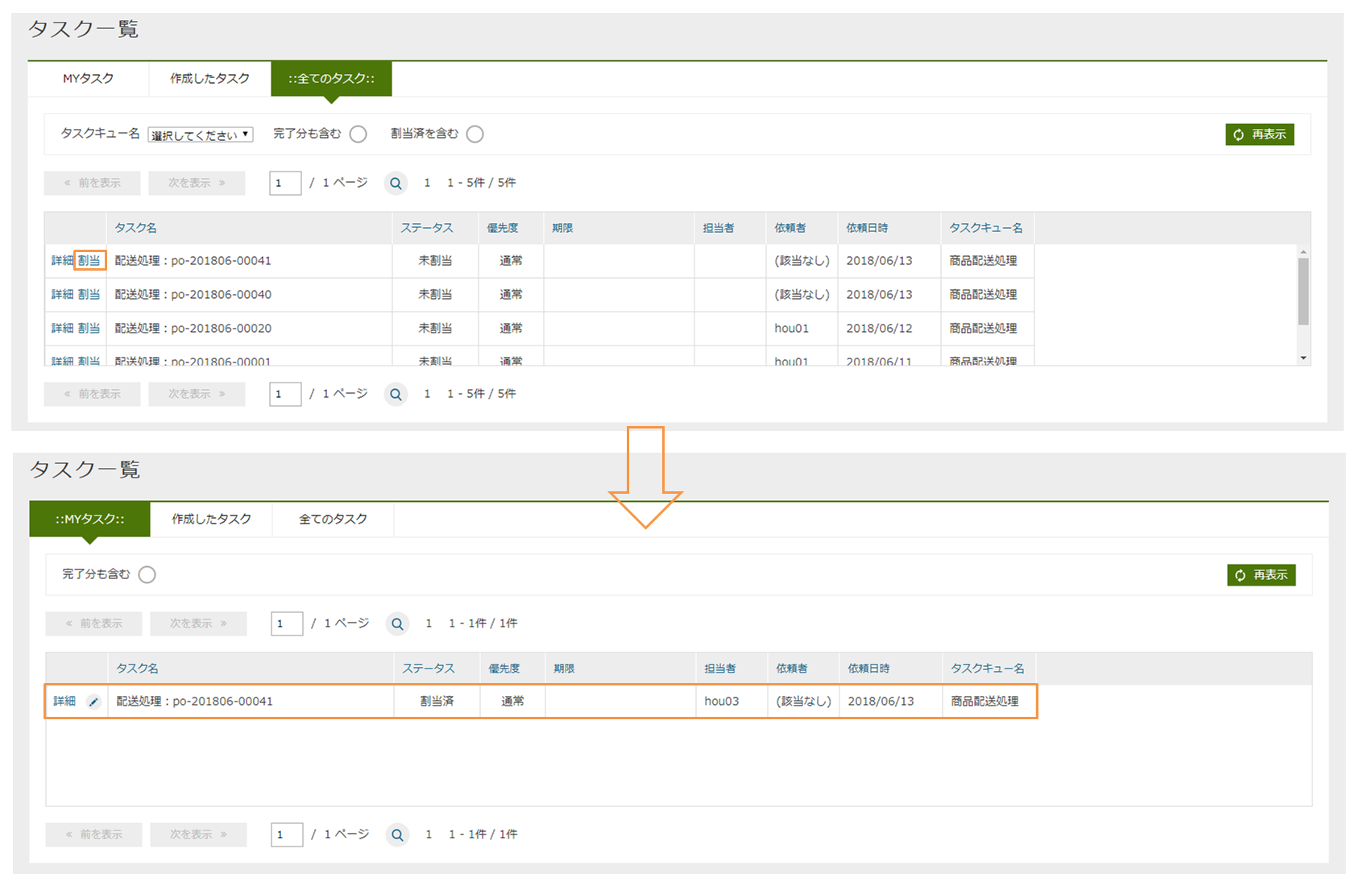 sample ec workflow order processing userTasklist