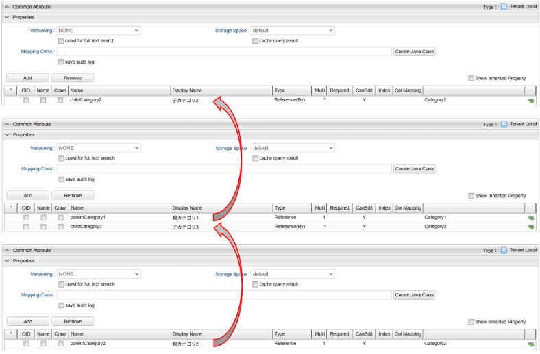 operation searchview condition reference combo properties