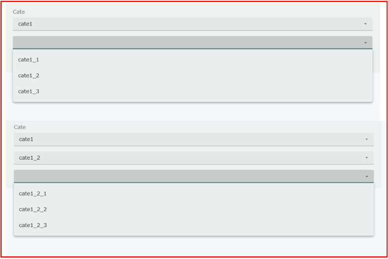 operation searchview condition reference combo select