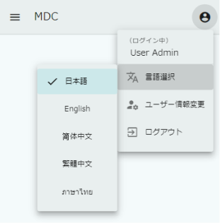 usermenu language