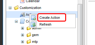 groovy create action en