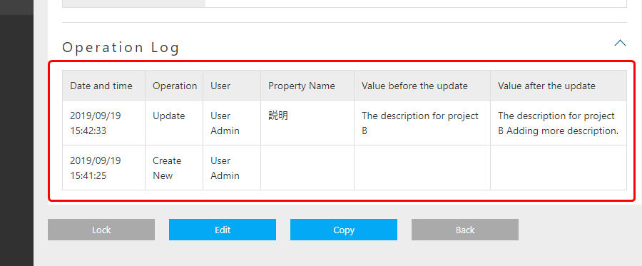 entity view auditlogsection en