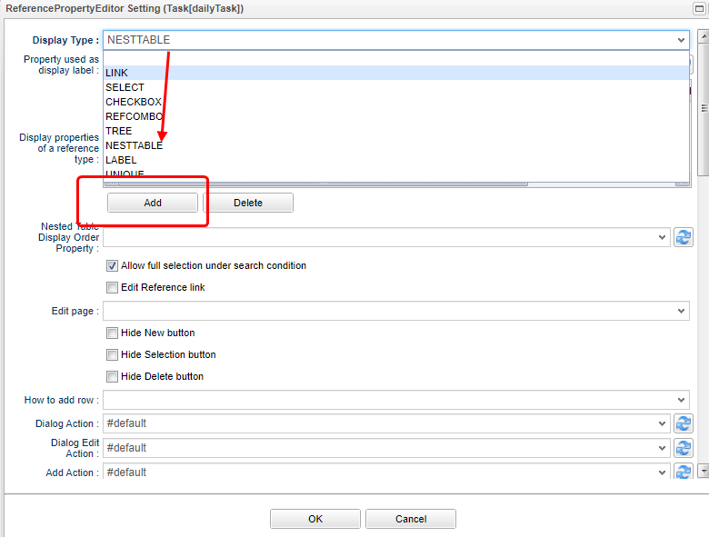 view referencepropertyeditor nesttable en