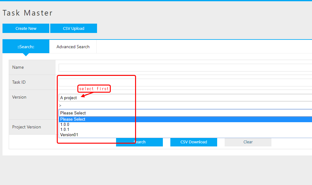 view searchview taskmaster en