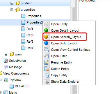 topview entitycontextmenu searchlayout en