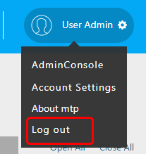 usermanage logout en