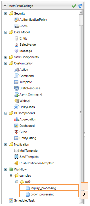 sample ec workflow filetree