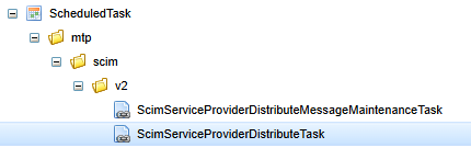 scim sp configure metadata scheduled task